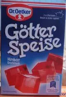 Mängden socker i Götterspeise Himbeer