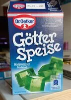 Mängden socker i Götterspeise Waldmeister Geschmack