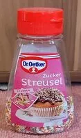 Mängden socker i Zucker Streusel