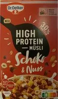 Mängden socker i High Protein - Müsli Schoko & Nuss