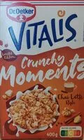 Mängden socker i Vitalis Crunchy Moments Chai latte style