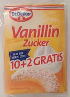 Mängden socker i vanillezucker