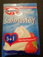 Mängden socker i Süßes Sahnesteif