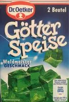 Mängden socker i Götterspeise Waldmeister