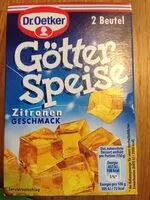 Mängden socker i Götterspeise Zitrone