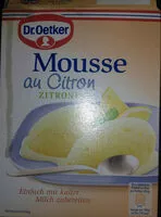 Mängden socker i DR. Oetker Mousse Au Citron