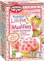 Mängden socker i Dr. Oetker Prinzessin Lillifee Muffins Vanille geschmack