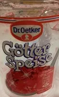 Mängden socker i Dr. Oetker Götterspeise, Himbeer