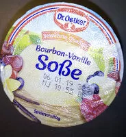 Mängden socker i Bourbon-Vanille-Soße