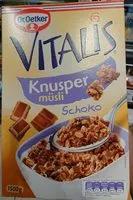 Mängden socker i Vitalis Knuspermpsli Schoko