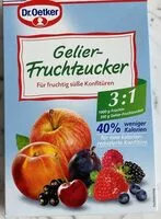Mängden socker i Gelier-Fruchtzucker