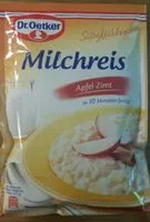 Mängden socker i Milchreis Apfel-Zimt