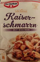 Mängden socker i Kaiserschmarrn mit Rosinen