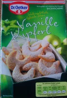 Mängden socker i Vanillekipferl Backmischung