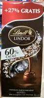 Mängden socker i Lindor 60%