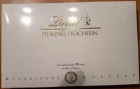 Mängden socker i Pralinés hochfein