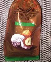 Mängden socker i Lindt Weihnachtsnüsse Haselnuss