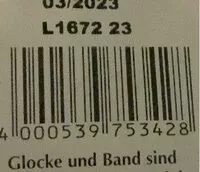 Mängden socker i Vollmilch Weihnachtsmann