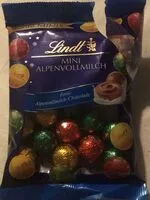 Mängden socker i Lindt Mini-kugeln Alpenmilch