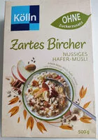 Mängden socker i Kölln Zartes Bircher