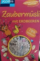 Mängden socker i Zaubermüsli mit Erdbeeren