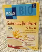 Mängden socker i Schmelzflocken 5 korn