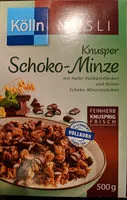 Mängden socker i Kölln Knusper Schoko-Minze Hafer Müsli