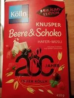 Mängden socker i Knusper Beere & Schoko
