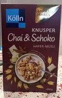 Mängden socker i Knusper Chai und Schoko Hafer-Müsli