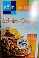 Mängden socker i Müsli knusper Schoko-Orange