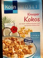 Mängden socker i Kölln Müsli Knusper Kokos