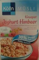 Mängden socker i Knusper Joghurt Himbeer Müsli