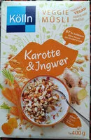 Mängden socker i Veggie-Müsli Karotte & Ingwer