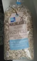 Mängden socker i Vollkorn Basis-Müsli
