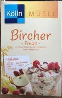 Mängden socker i Zartes Bircher Müsli