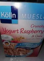 Mängden socker i Crunchy Yogourt Raspberry & Oats