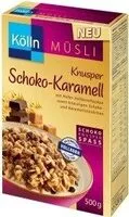 Mängden socker i Müsli Knusper Schoko-Karamell