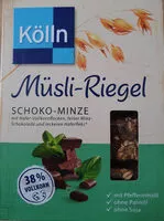 Mängden socker i Müsli-Riegel Schoko-Minze