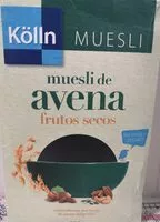Mängden socker i Muesli de avena y frutos secos