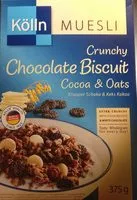 Mängden socker i Kölln chocolat biscuits muesli