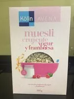 Mängden socker i Muesli crujiente yogur y frambuesa