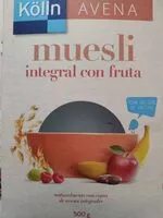 Mängden socker i Muesli Integral Frutas Kölln