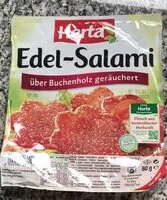 Mängden socker i Herta Edel Salami über Buchenholz Geräuchert, Sala...