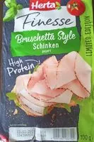 Mängden socker i Finesse Bruschetta Sytle Schinken