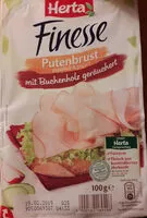 Mängden socker i Finesse Putenbrust geräuchert