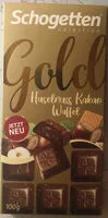 Mängden socker i Schogetten selection Gold: Haselnuss Kakao Waffel