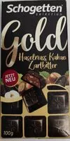 Mängden socker i Schogetten Selection Gold: Haselnuss Kakao Zartbitter