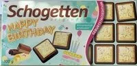 Mängden socker i Schogetten Happy Birthday
