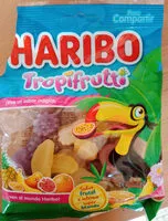 Mängden socker i Haribo tropifrutti