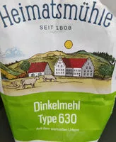 Mängden socker i Dinkelmehl Type 630